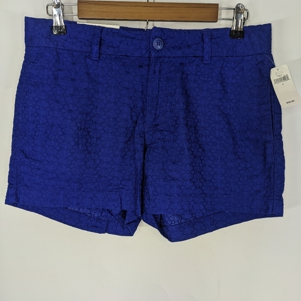 NWT GAP FACTORY Floral Khaki Flat Front Shorts
